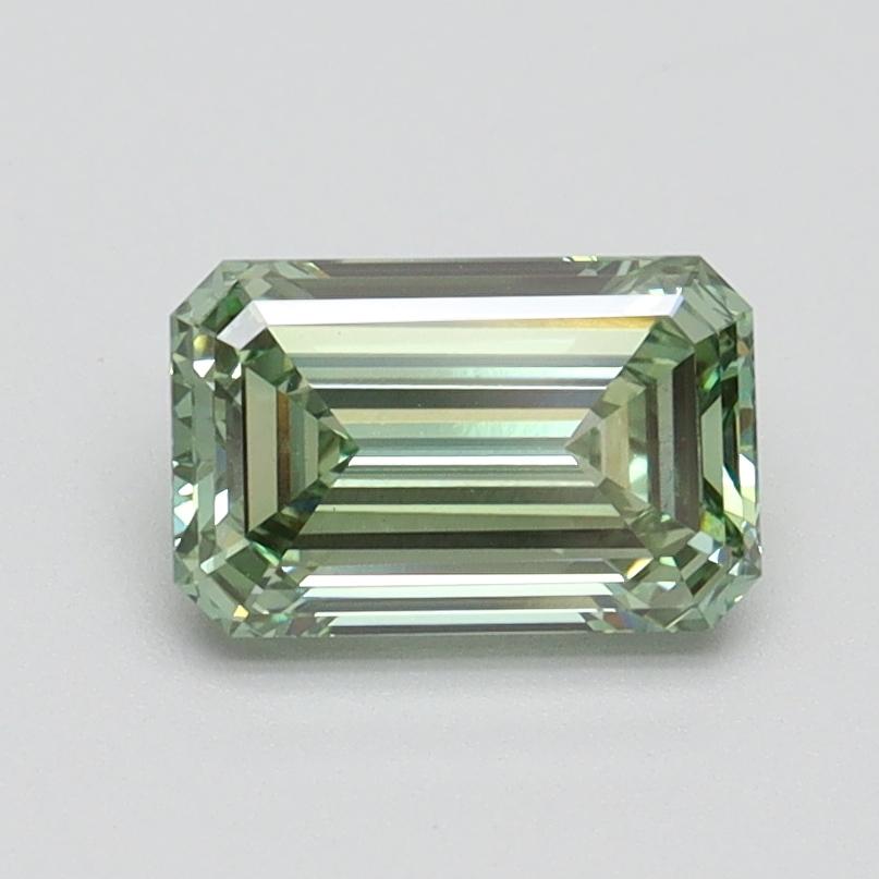 1.01 Ct. Fancy Intense Green Emerald Lab Grown Diamond