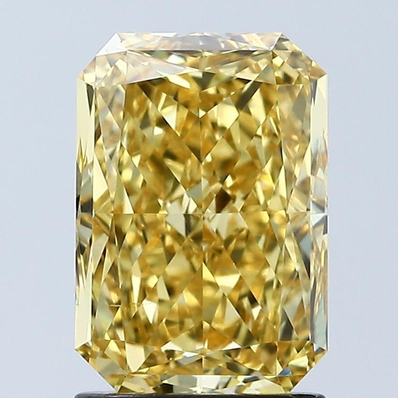2.04 Ct. Fancy Vivid Yellow Radiant Lab Grown Diamond