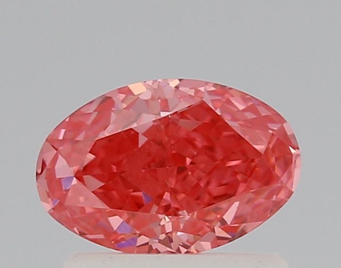 0.79 Ct. Fancy Vivid Pink Oval Lab Grown Diamond