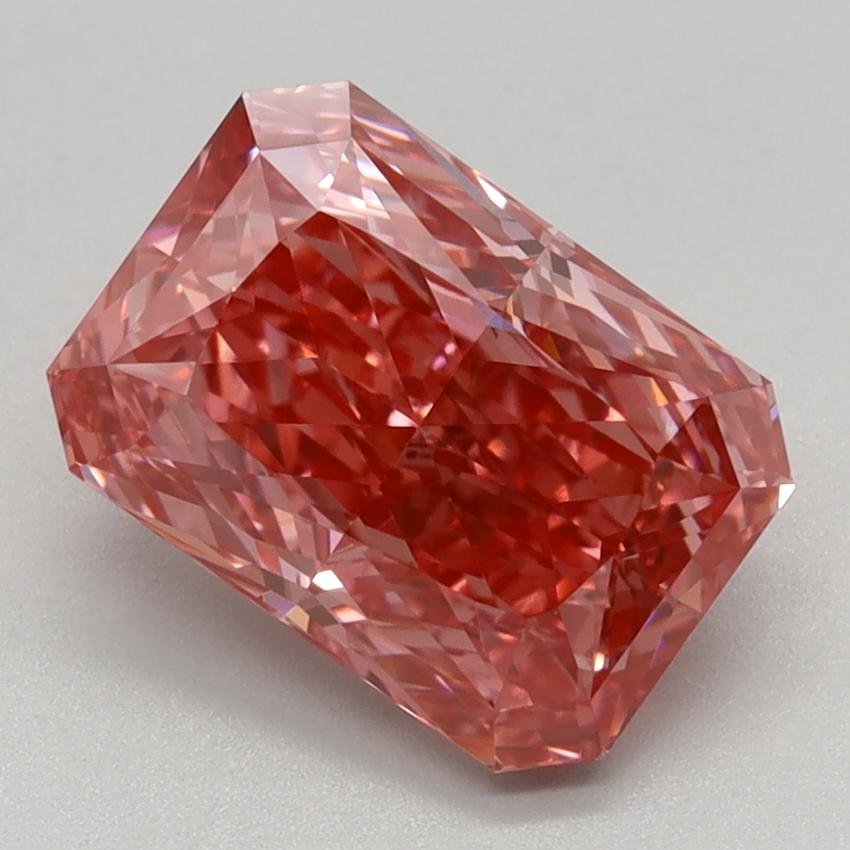 2.06 Ct. Fancy Vivid Pink Radiant Lab Grown Diamond