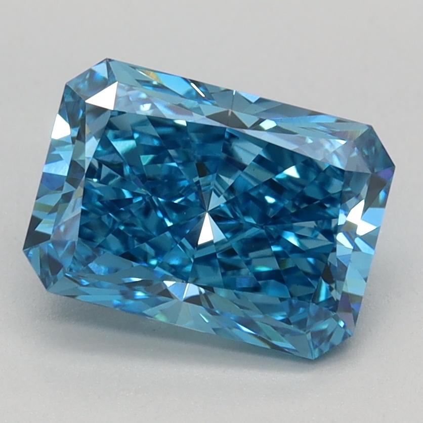 1.60 Ct. Fancy Vivid Blue Radiant Lab Grown Diamond