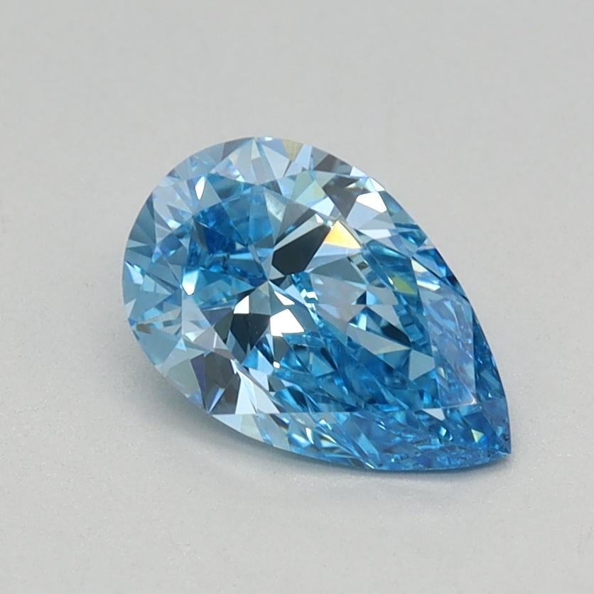 0.59 Ct. Fancy Vivid Blue Pear Lab Grown Diamond