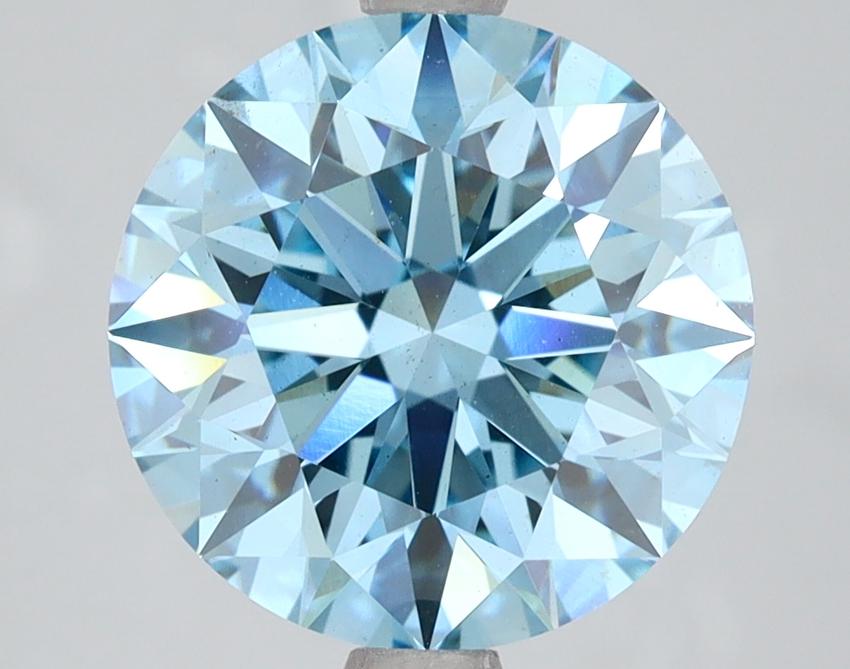 4.00 Ct. Fancy Vivid Blue Round Lab Grown Diamond
