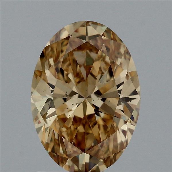 1.63 Ct. Fancy Intense Yellow Oval Lab Grown Diamond