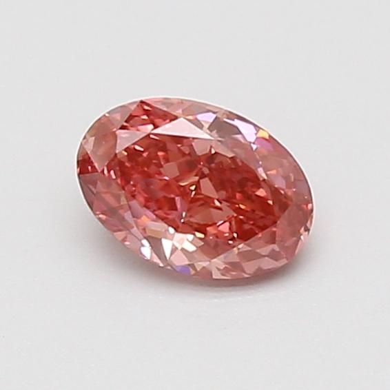 0.53 Ct. Fancy Vivid Pink Oval Lab Grown Diamond