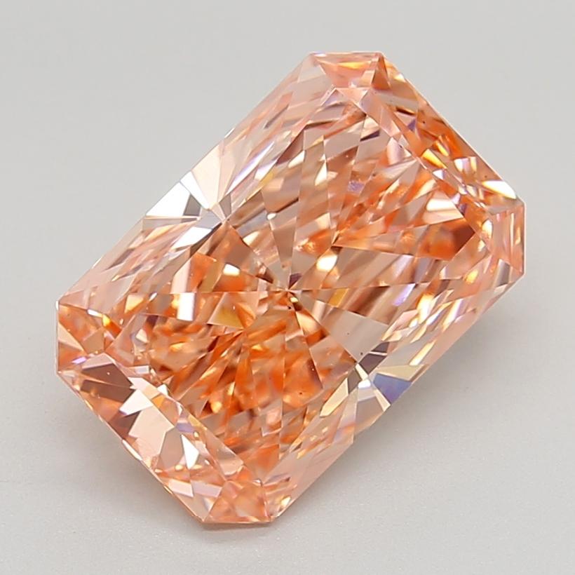 4.99 Ct. Fancy Vivid  Pink Radiant Lab Grown Diamond