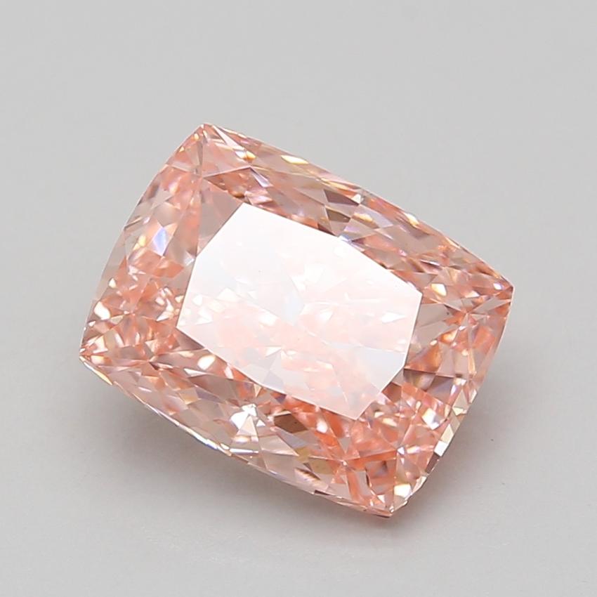 4.21 Ct. Fancy Vivid Pink Cushion Lab Grown Diamond