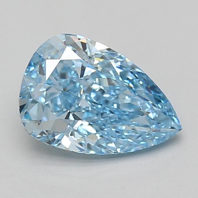 2.00 Ct. Fancy Vivid Blue Pear Lab Grown Diamond