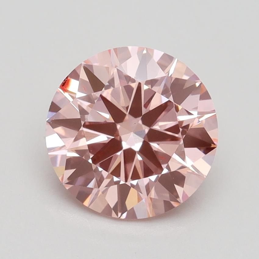 1.82 Ct. Fancy Vivid Pink Round Lab Grown Diamond