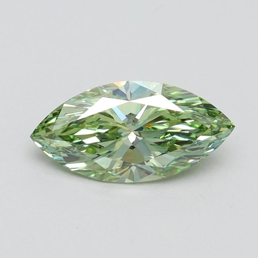 1.01 Ct. Fancy Vivid Green Marquise Lab Grown Diamond