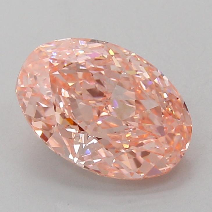 3.08 Ct. Fancy Vivid Pink Oval Lab Grown Diamond