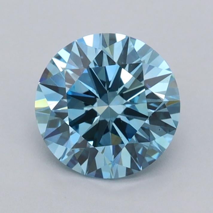 1.02 Ct. Fancy Vivid  Blue Round Lab Grown Diamond