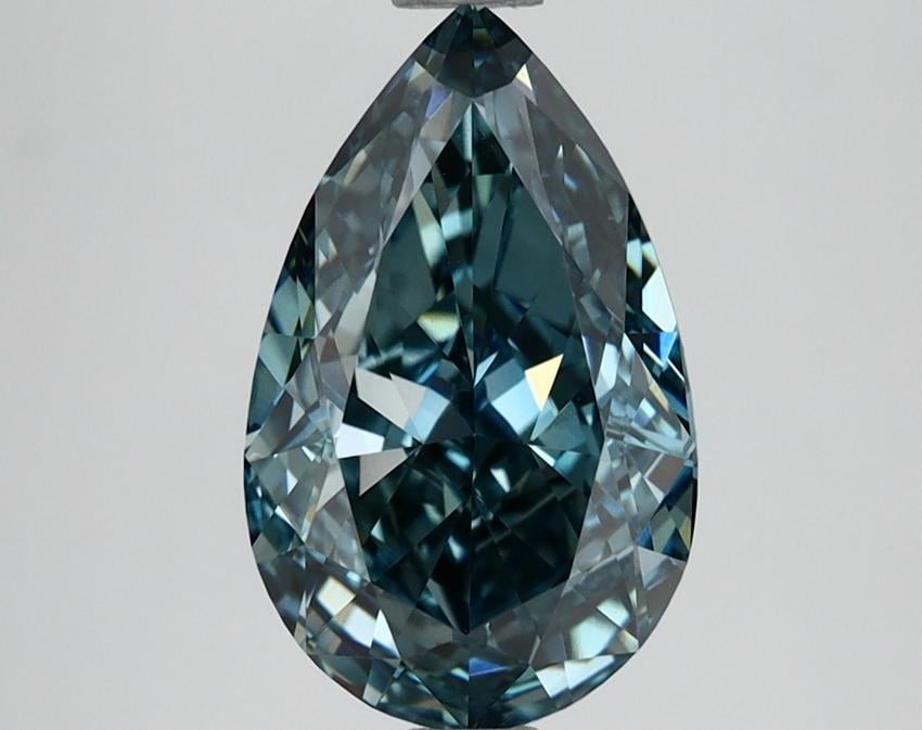 2.61 Ct. Fancy Vivid Blue Pear Lab Grown Diamond