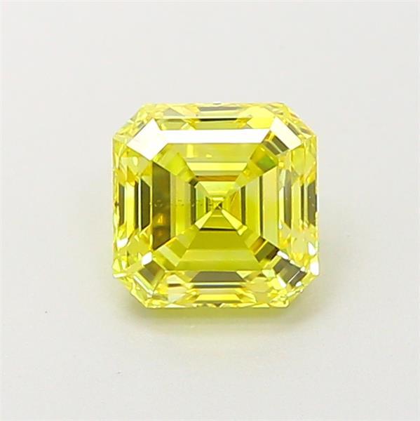 0.77 Ct. Fancy Intense Yellow Asscher Lab Grown Diamond