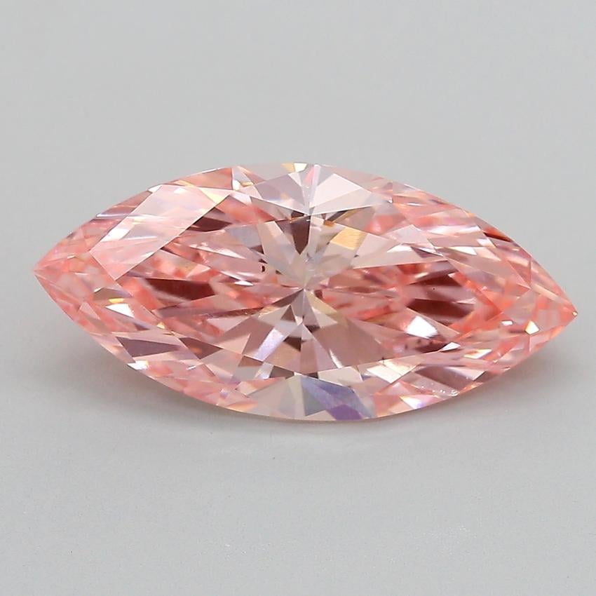 4.08 Ct. Fancy Pink Marquise Lab Grown Diamond