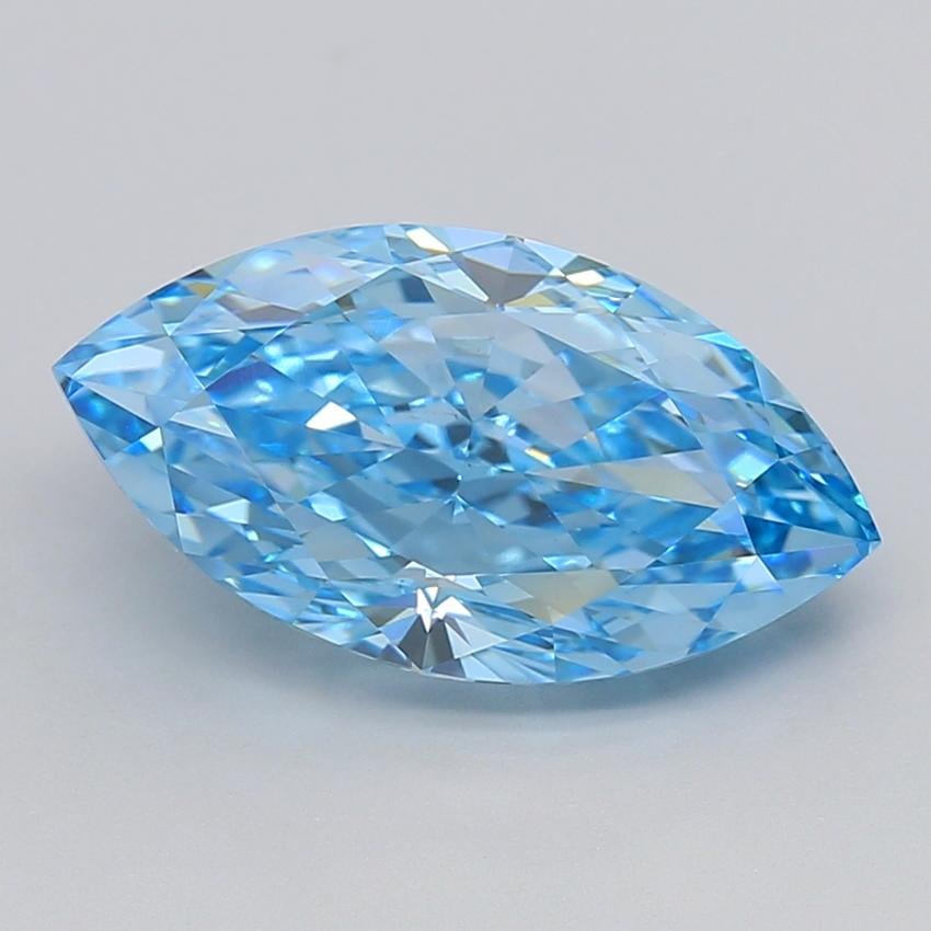 6.08 Ct. Fancy Blue Marquise Lab Grown Diamond