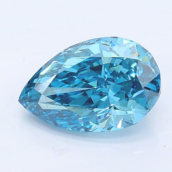 1.03 Ct. Fancy Vivid Blue Pear Lab Grown Diamond