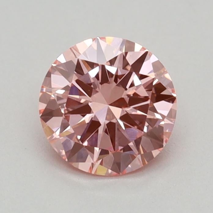 0.40 Ct. Fancy Vivid Pink Round Lab Grown Diamond