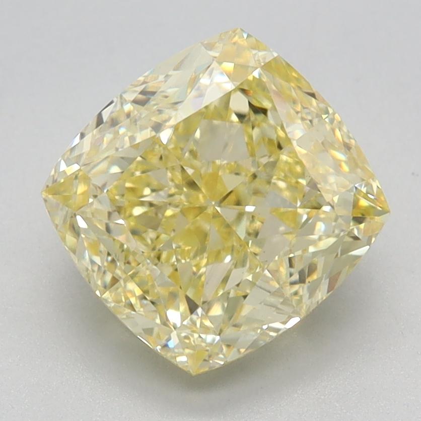 2.54 Ct. Fancy Intense Yellow Cushion Lab Grown Diamond