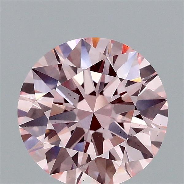 1.23 Ct. Fancy Intense Pink Round Lab Grown Diamond
