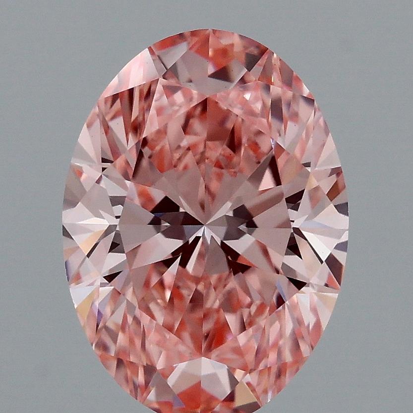 1.76 Ct. Fancy Vivid Pink Oval Lab Grown Diamond