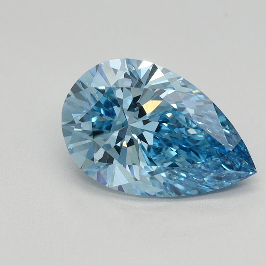 1.15 Ct. Fancy Vivid Blue Pear Lab Grown Diamond