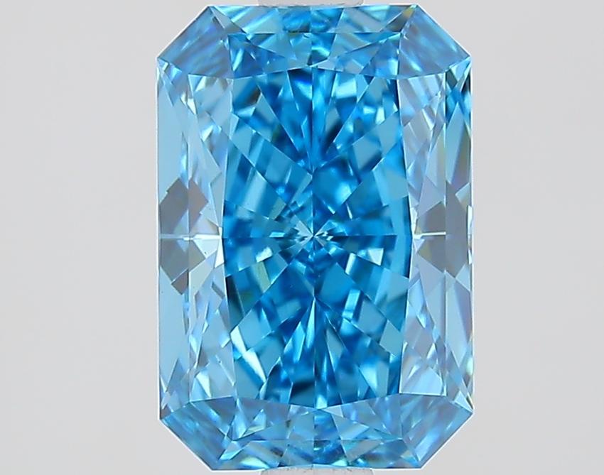 1.89 Ct. Fancy Vivid Blue Radiant Lab Grown Diamond