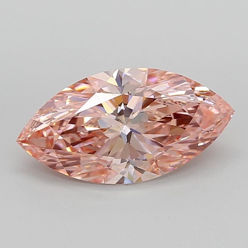 3.00 Ct. Fancy Vivid  Pink Marquise Lab Grown Diamond