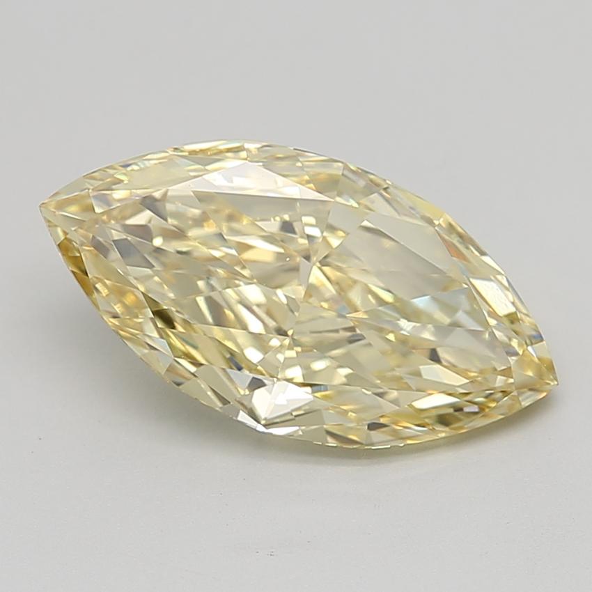 4.33 Ct. Fancy Vivid  Yellow Marquise Lab Grown Diamond