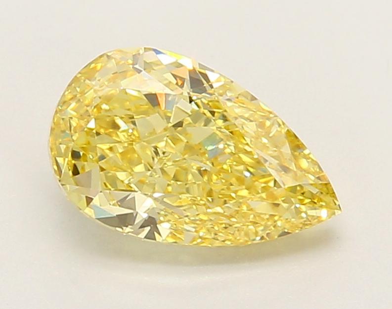 1.69 Ct. Fancy Vivid Yellow Pear Lab Grown Diamond
