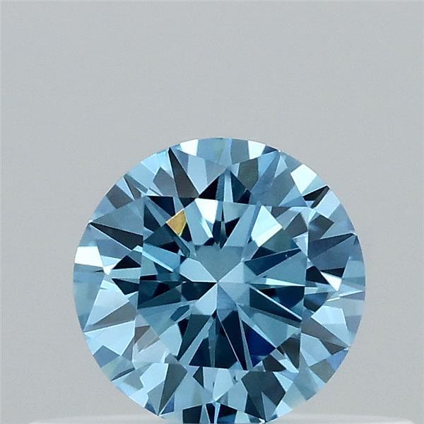0.31 Ct. Fancy Vivid Blue Round Lab Grown Diamond