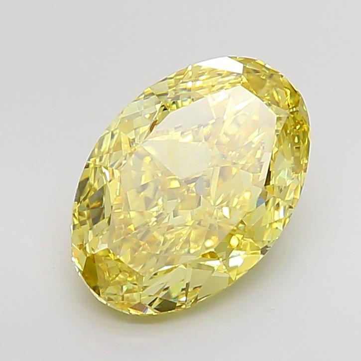 5.03 Ct. Fancy Intense Yellow Oval Lab Grown Diamond
