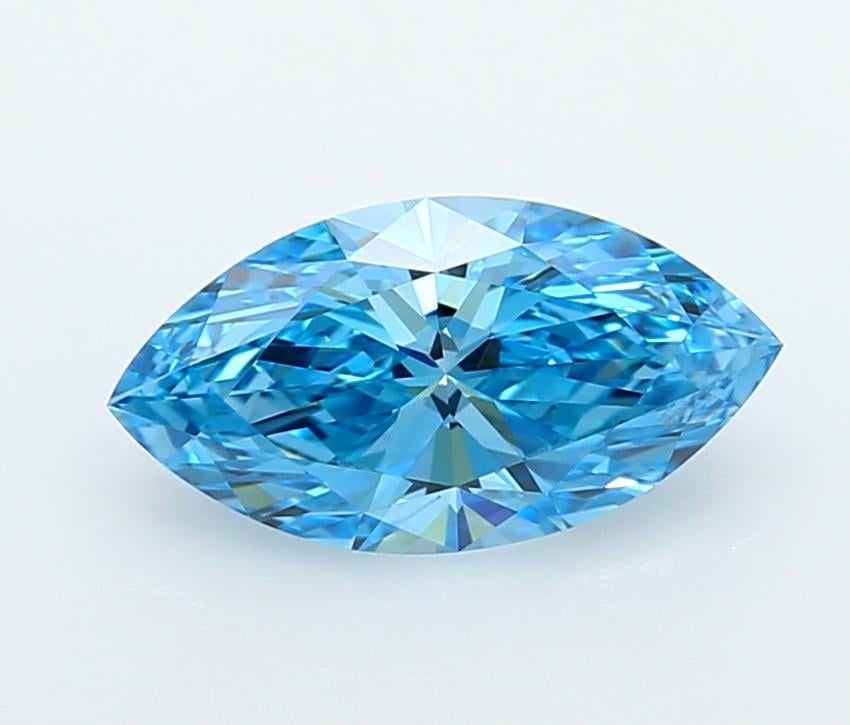 2.02 Ct. Fancy Vivid  Blue Marquise Lab Grown Diamond