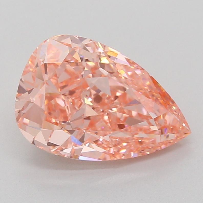 3.53 Ct. Fancy Vivid Pink Pear Lab Grown Diamond