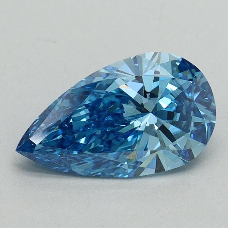 1.05 Ct. Fancy Vivid Blue Pear Lab Grown Diamond