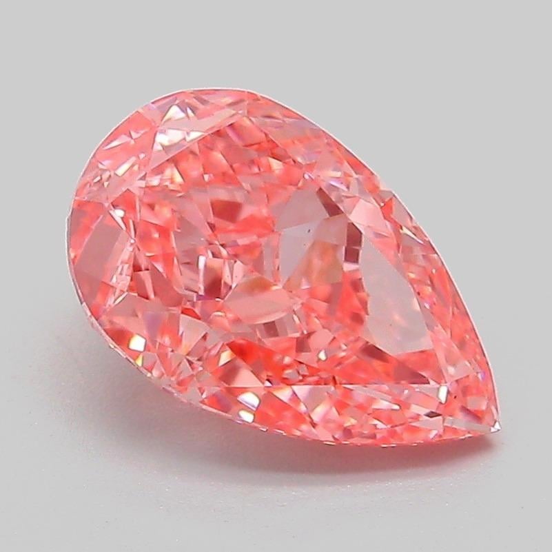 2.02 Ct. Fancy Vivid Pink Pear Lab Grown Diamond