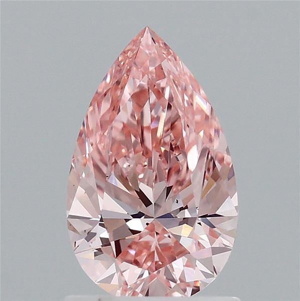 1.18 Ct. Fancy Vivid  Pink Pear Lab Grown Diamond