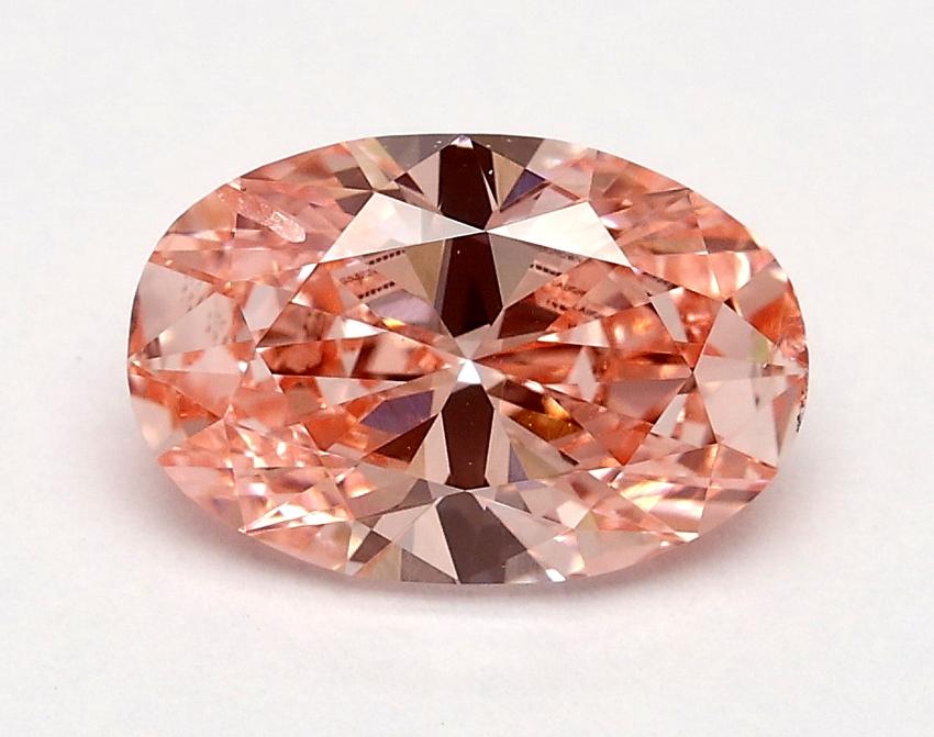 1.00 Ct. Fancy Vivid Pink Oval Lab Grown Diamond