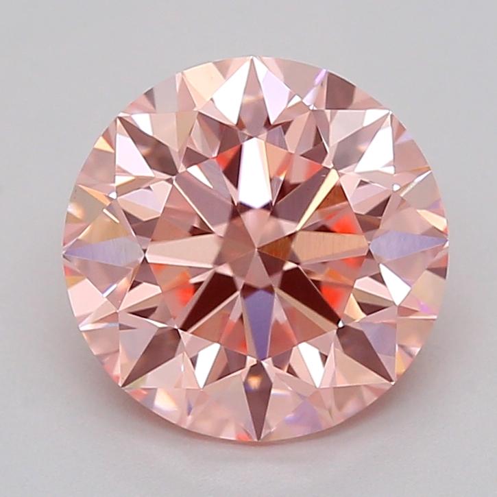 1.68 Ct. Fancy Vivid  Pink Round Lab Grown Diamond