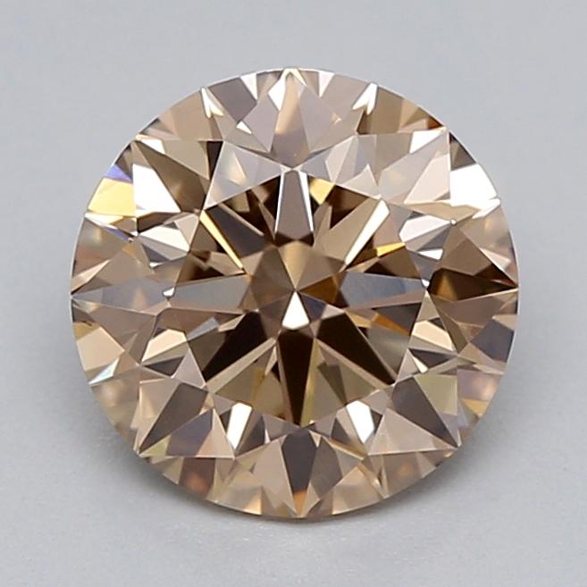 1.03 Ct. Light  Brown Round Lab Grown Diamond
