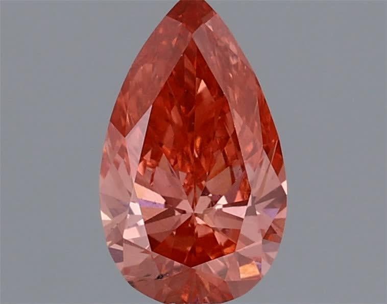 0.42 Ct. Fancy Vivid Pink Pear Lab Grown Diamond