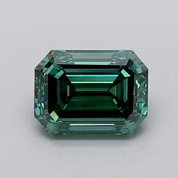 1.52 Ct. Fancy Vivid  Green Emerald Lab Grown Diamond