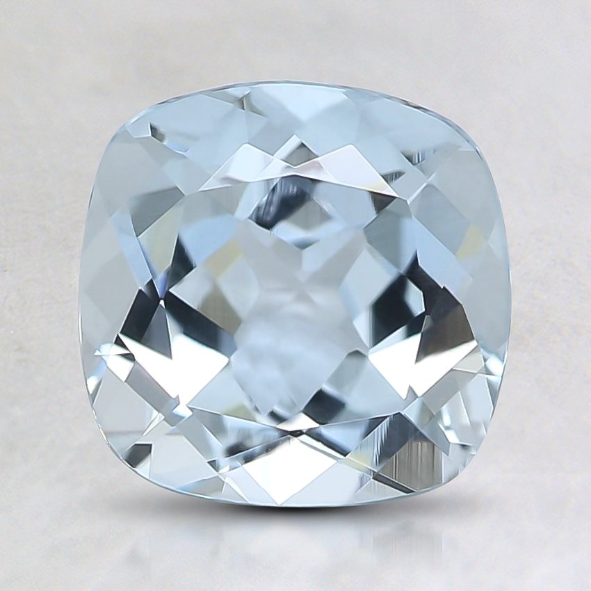 7.7x7.6mm Fine Cushion Aquamarine