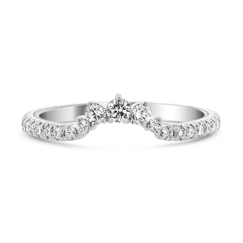 Custom French Pavé Diamond Contour Ring