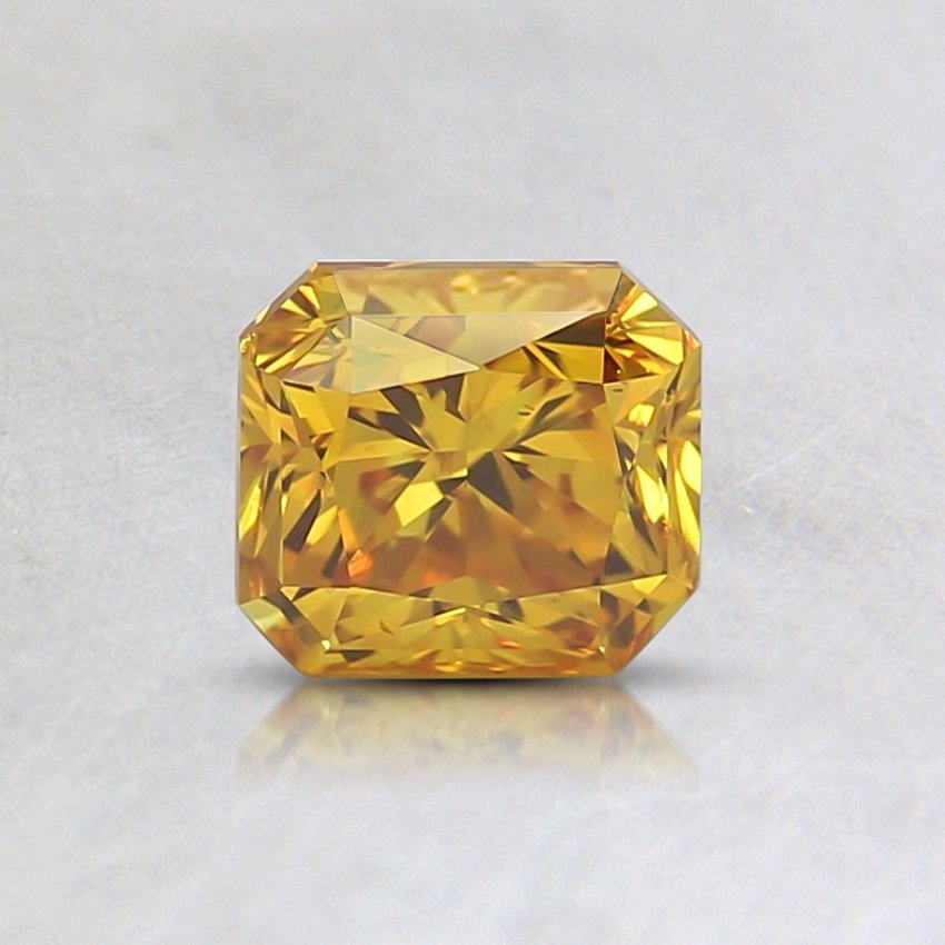 0.71 Ct. Fancy Vivid Orangy Yellow Radiant Lab Grown Diamond