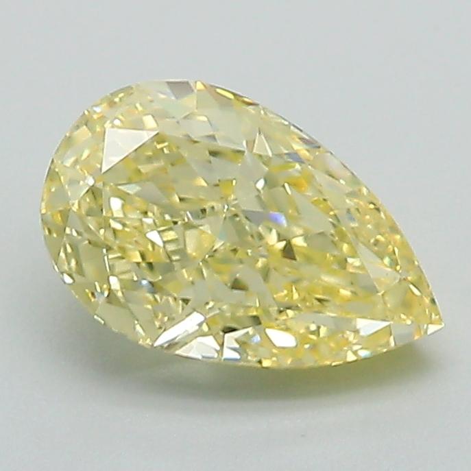 1.23 Ct. Fancy Intense Yellow Pear Lab Grown Diamond
