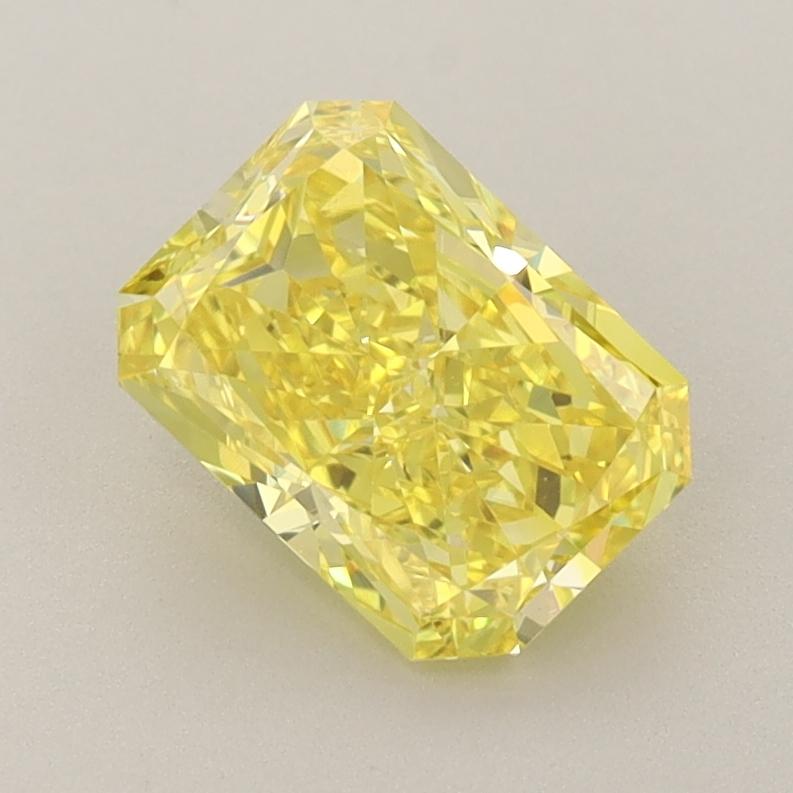 1.48 Ct. Fancy Vivid  Yellow Radiant Lab Grown Diamond