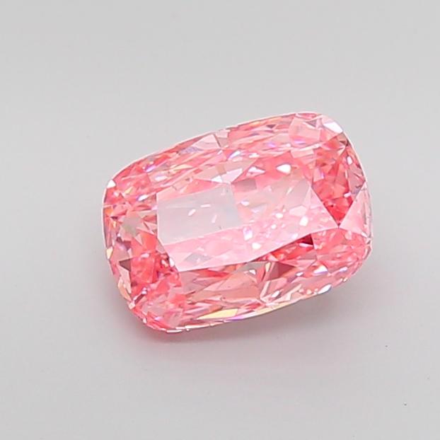 2.72 Ct. Fancy Vivid Pink Cushion Lab Grown Diamond