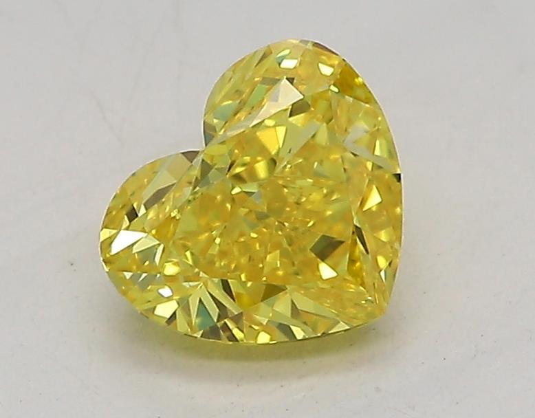 1.02 Ct. Fancy  Vivid Yellow Heart Lab Grown Diamond