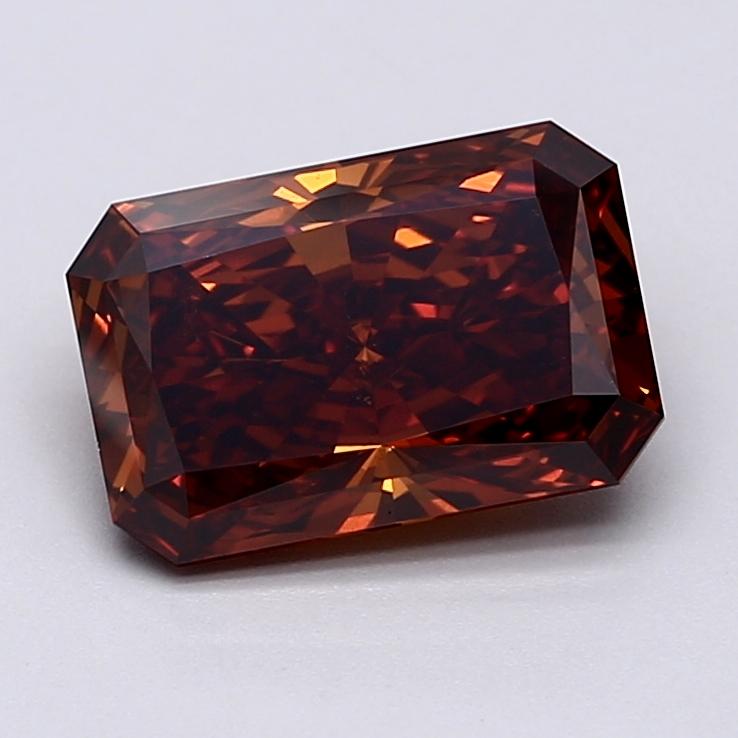 2.96 Ct. Fancy Deep  Orange Radiant Lab Grown Diamond